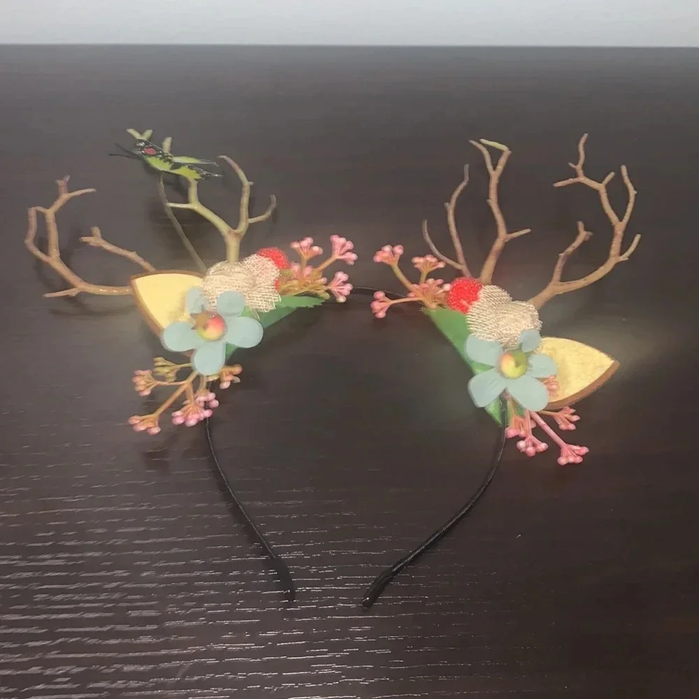 Women Girls Christmas Fairy Tale Flower Christmas headband.